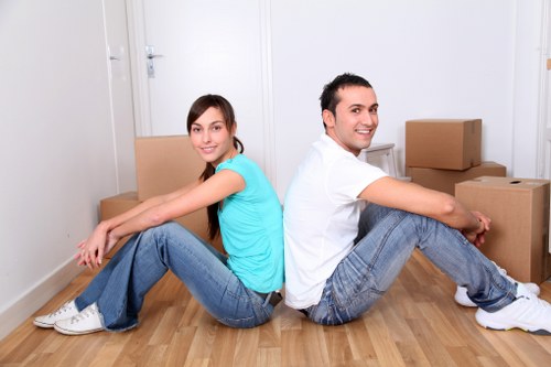 Furniture being loaded for a Kentishtown relocation